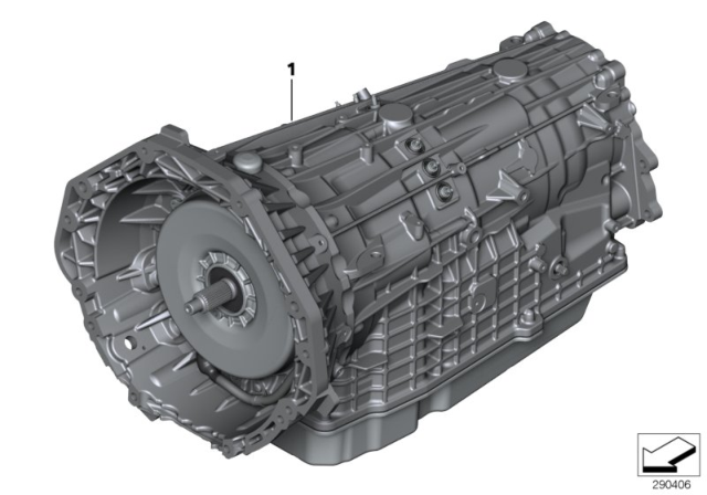 2011 BMW X6 Exchange. Automatic Transmission Diagram for 24007613155