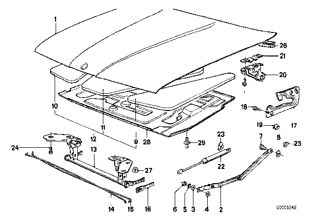 1988 BMW 325ix Sound Insulation Set Diagram for 51488103798