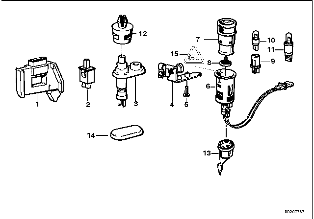 1999 BMW 323is Various Switches Diagram 2