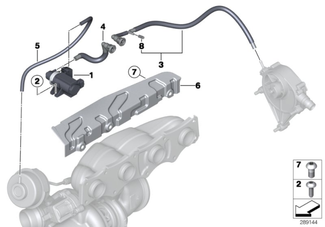 2015 BMW X4 Vacuum Control - Engine-Turbo Charger Diagram