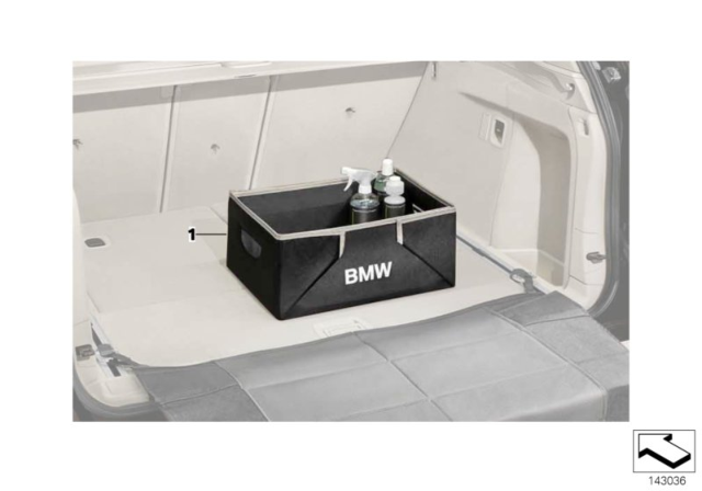 2020 BMW X6 Luggage Compartment Box Diagram