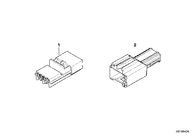2002 BMW 540i Miscellaneous Plugs And Connectors Diagram