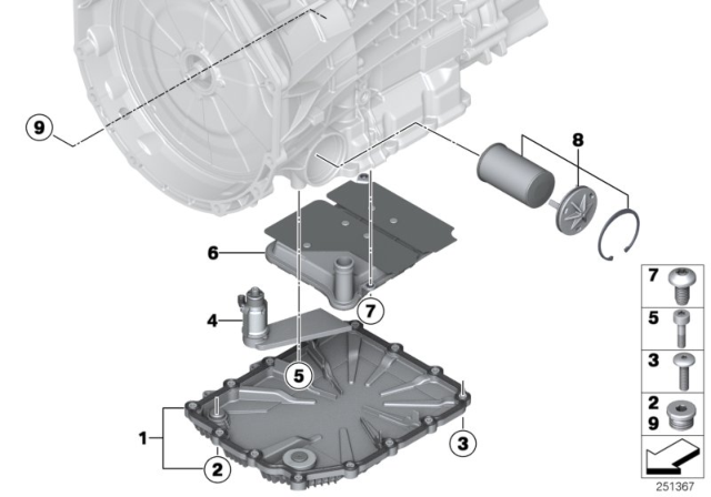 2010 BMW M3 Oil Sump (GS7D36SG) Diagram