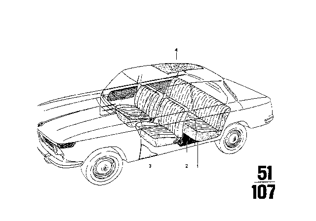 1972 BMW 2002tii Cover, Running Metre Diagram 1