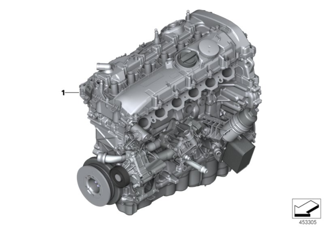 2020 BMW 540i Short Engine Diagram