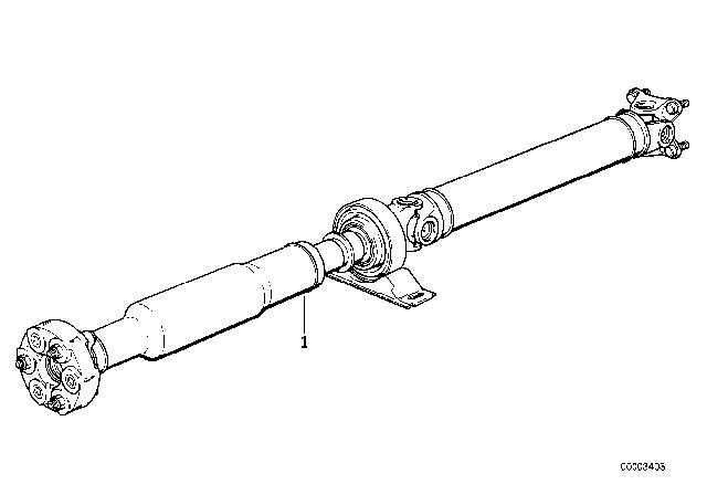 1991 BMW 318is Drive Shaft Diagram for 26111227014
