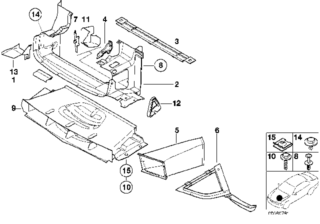 1993 BMW 325is Air Ducts Diagram 2