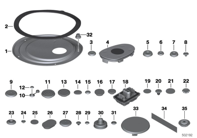 2015 BMW 435i Sealing Cap/Plug Diagram