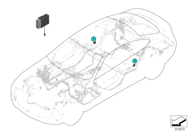 2018 BMW 440i Control Unit, LCPA Module Diagram