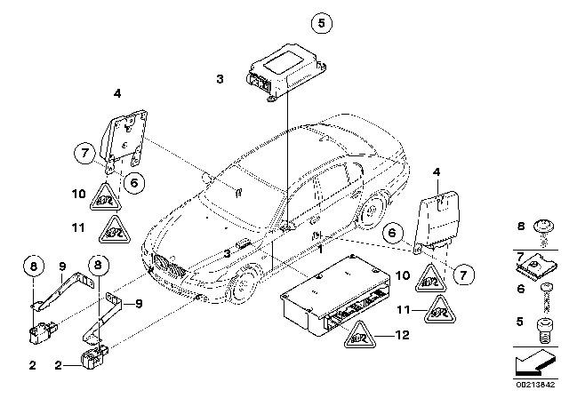 2006 BMW 530i Socket Housing Diagram for 61138384572