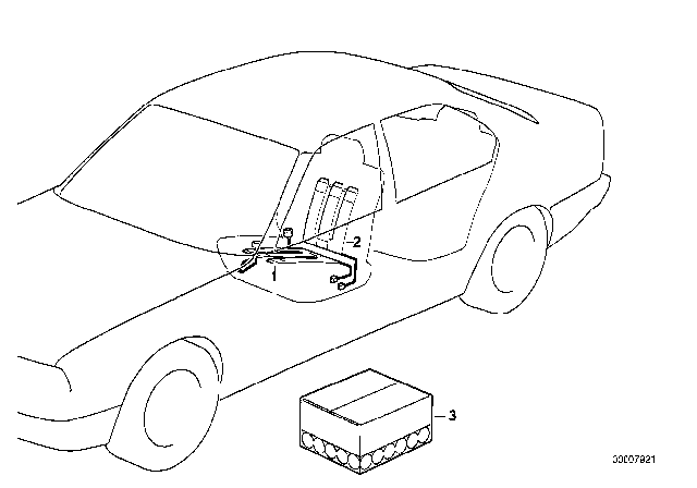 1999 BMW 328is Heating Element Backrest Diagram for 64118353028