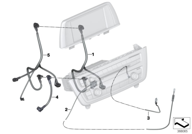 2015 BMW 320i Wiring Set Diagram