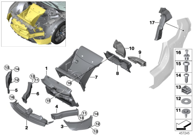2020 BMW i8 Air Duct, Brake, Right Diagram for 51747336226