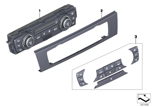 2010 BMW M3 Automatic Air Conditioning Control Diagram