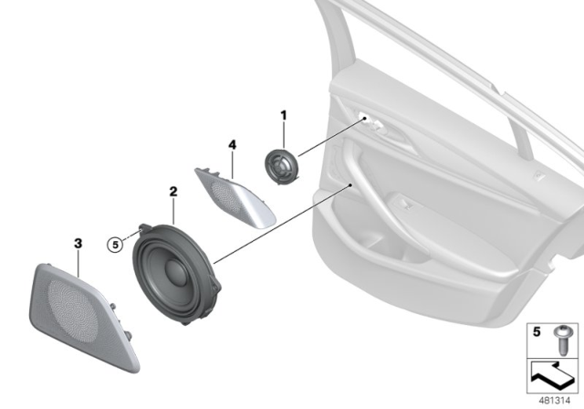 2020 BMW 540i High End Sound System Diagram 2