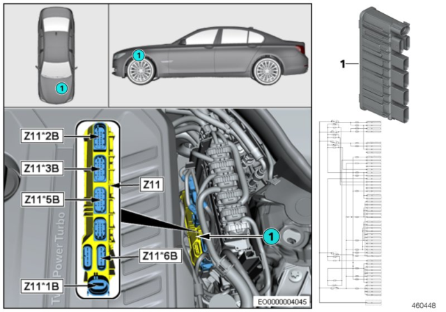 2020 BMW 740i xDrive Integrated Supply Module Diagram