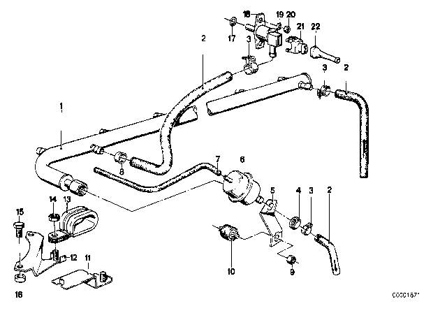 1983 BMW 633CSi Fuel Injection Diagram