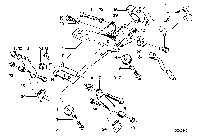 1989 BMW 750iL Steering Column - Adjustable / Single Parts Diagram 1