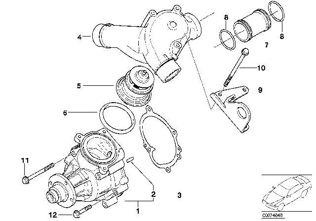 2004 BMW M3 O-Ring Diagram for 11531318402