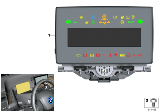 2020 BMW i3s Instrument Cluster Diagram