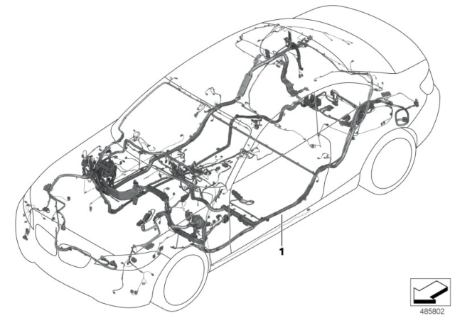 2020 BMW M240i xDrive Main Wiring Harness Diagram 1
