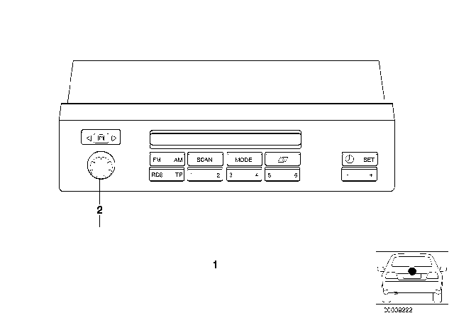 1998 BMW 540i Integrated Radio Information System Diagram