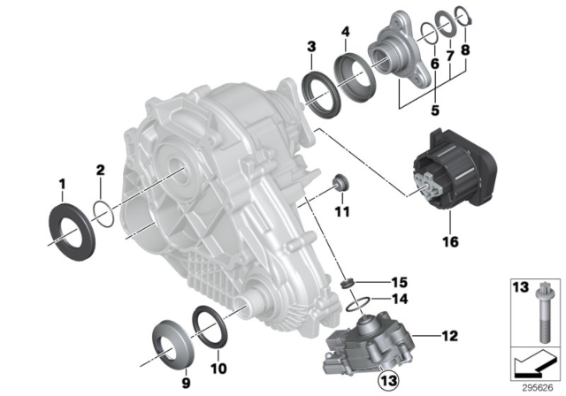 2015 BMW X3 Transfer Case Single Parts ATC Diagram