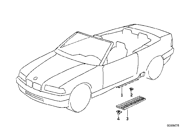 1996 BMW 328i Cover, Entrance Diagram