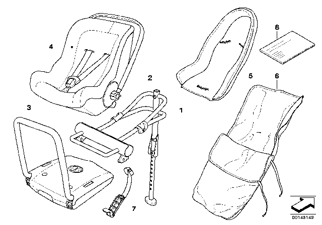 2014 BMW X3 BMW Baby Seat Diagram 4