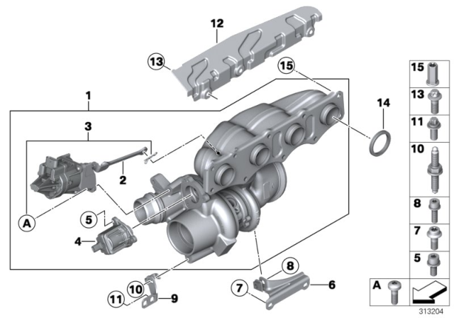 2015 BMW 528i Turbo Charger Diagram