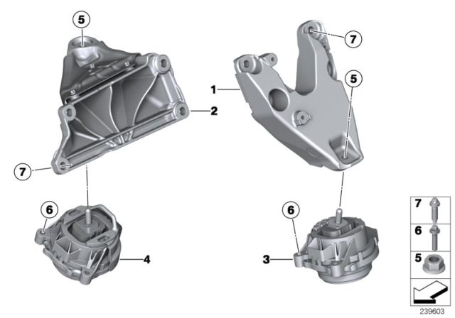 2015 BMW X4 Engine Suspension Diagram