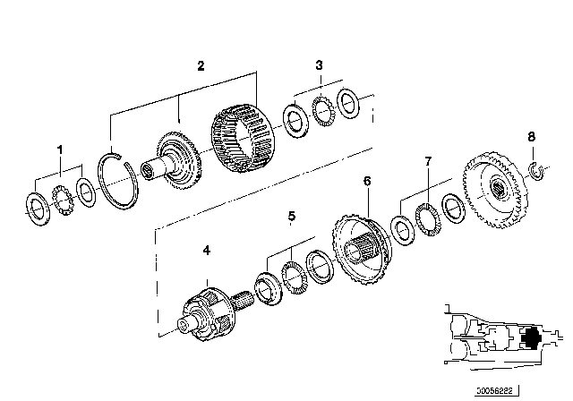 1994 BMW 320i Planet Wheel Sets (A5S310Z) Diagram 2