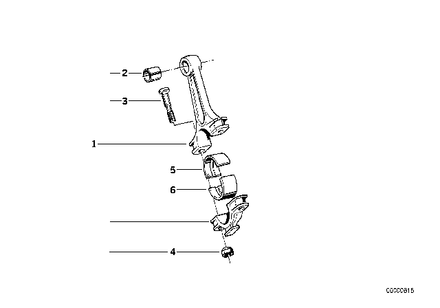 1989 BMW 535i Crankshaft Connecting Rod Diagram