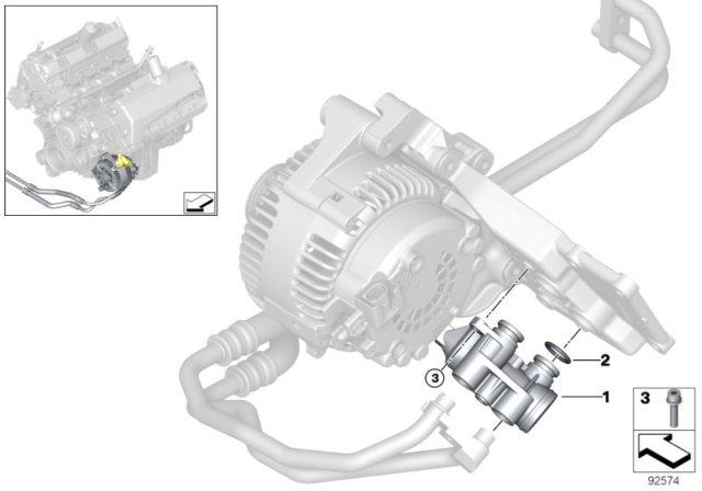 2006 BMW 550i Adapter With Thermostat Diagram for 11427520214