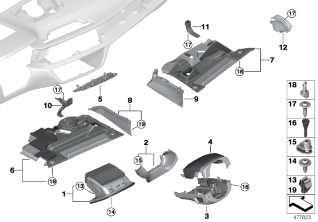 2018 BMW 740e xDrive Folding Box, Driver'S Side Diagram for 51459345346