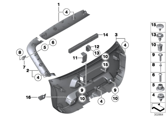 2013 BMW X1 Screw, Self Tapping Diagram for 07119905106