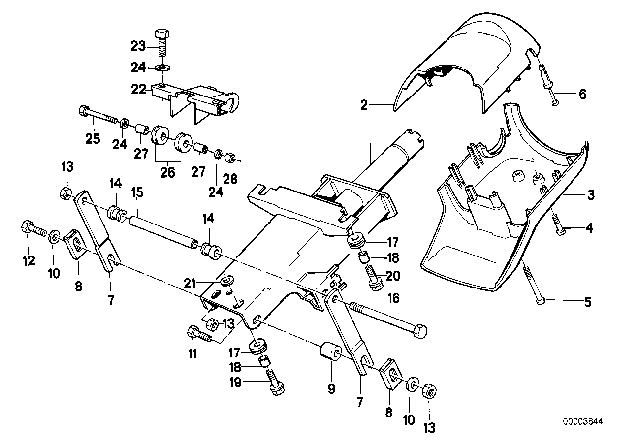 1991 BMW 750iL Fillister Head Screw Diagram for 07119906833