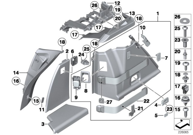 2010 BMW 535i GT FILLISTER-HEAD SCREW Diagram for 07147223503
