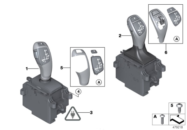 2019 BMW M240i Gear Selector Switch Diagram