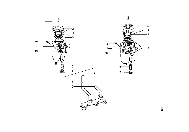 1969 BMW 2000 Expansion Tank Diagram