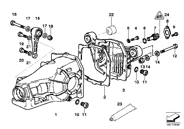 1993 BMW 850Ci Washer Diagram for 33171125439