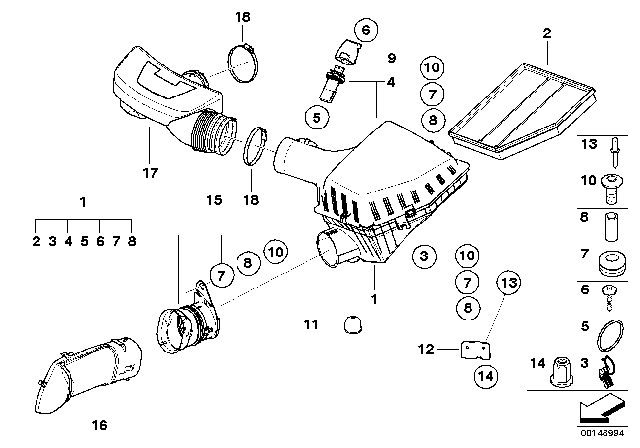 2006 BMW 650i Rubber Boot Diagram for 13717533931