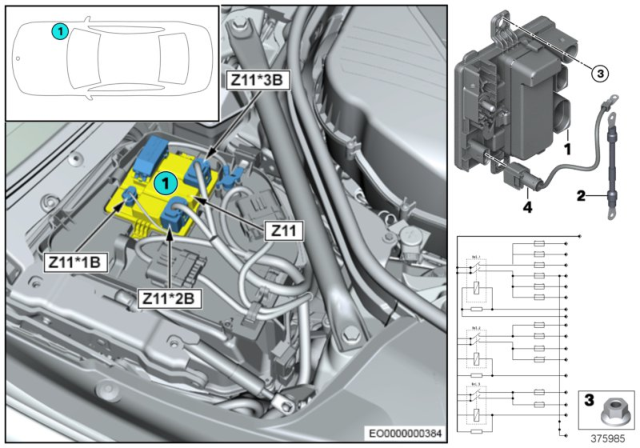 2014 BMW Alpina B7L Adapter Lead Diagram for 12517599335