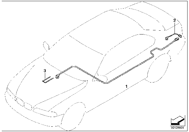 2005 BMW 320i Connection Cable CD-Changer Diagram