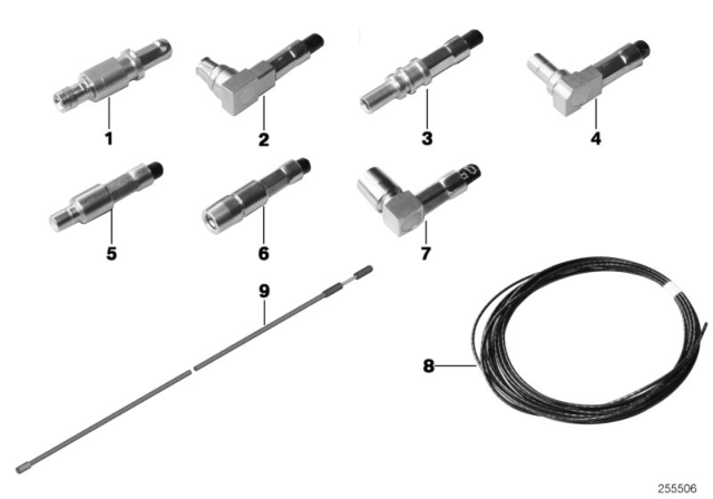 2015 BMW X1 Repair Parts, Coaxial Cable, Contacts Diagram