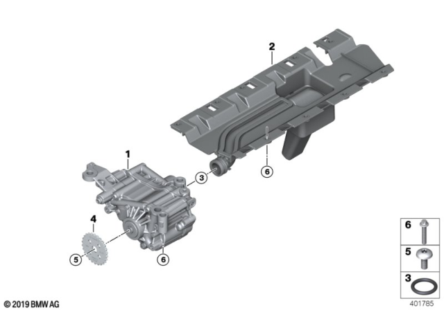 2015 BMW M3 Lubrication System / Oil Pump Diagram