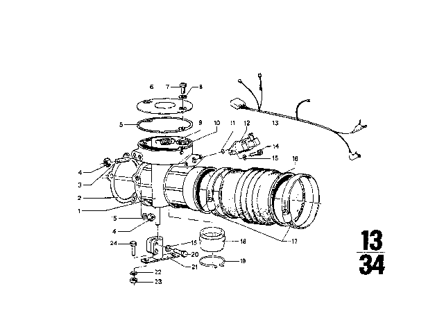 1971 BMW 2002tii O-Ring Diagram for 11611254062