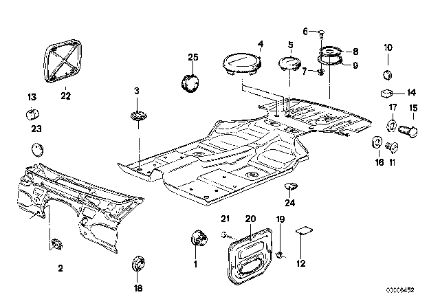 1978 BMW 733i Sealing Cap/Plug Diagram