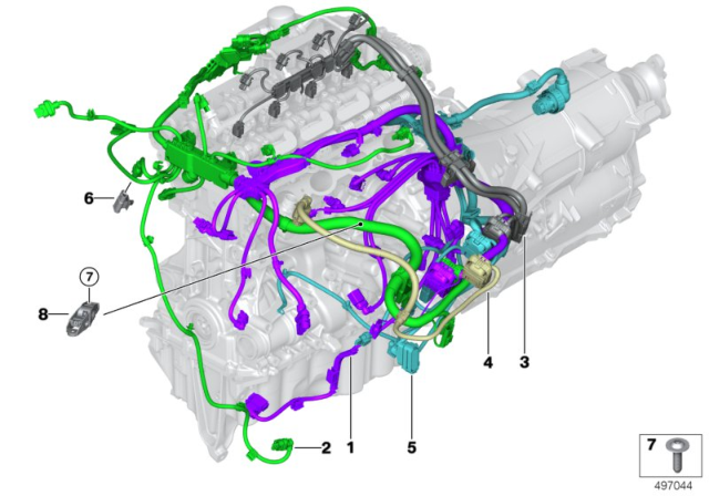 2017 BMW 530i Engine Wiring Harness Diagram