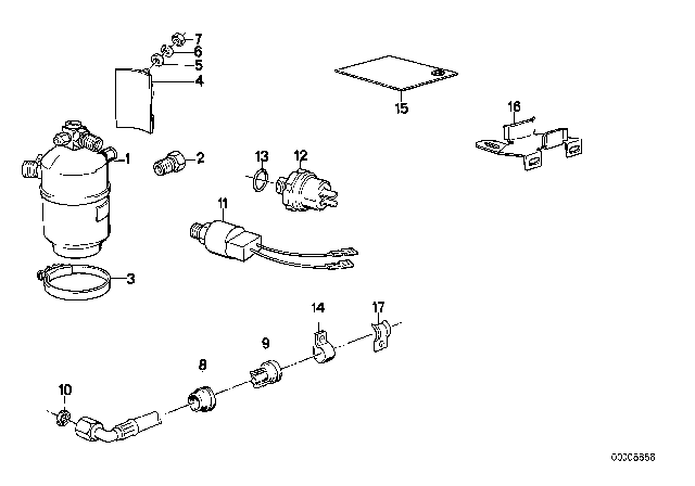 1981 BMW 733i Drying Container Diagram